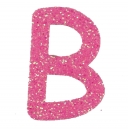 Glitterbuchstabe B rosa