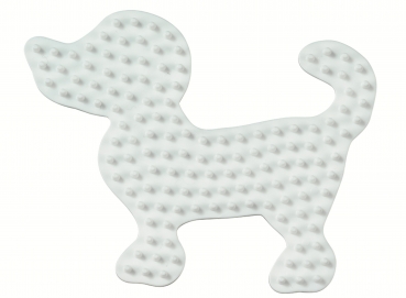 Bügelperlen Stiftplatte midi Hund klein