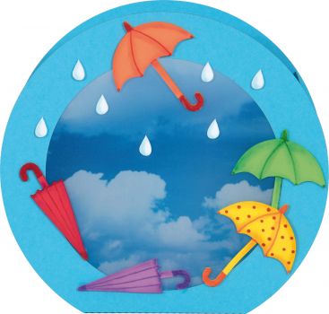 Laternen Bastelset Regenschirme