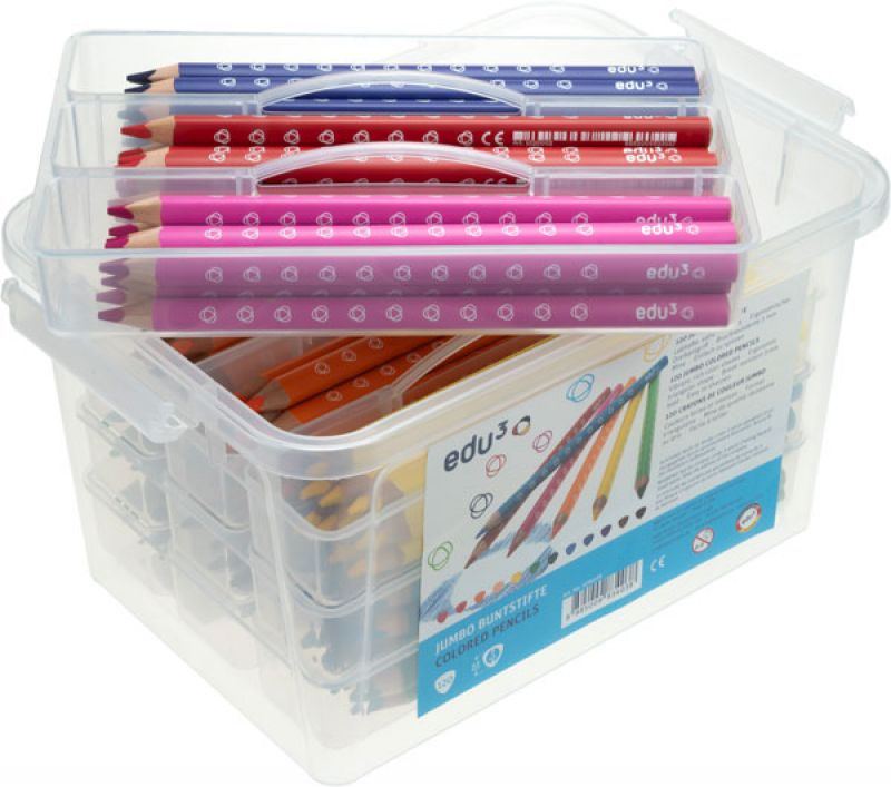 Kigabox Jumbo Tri gefüllt mit 120 Stiften