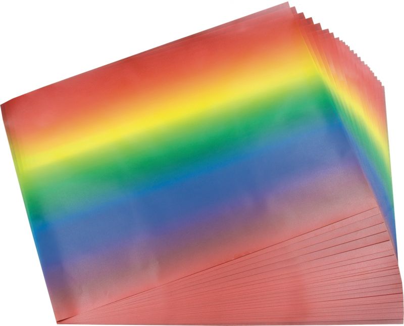 Transparentpapier Regenbogen