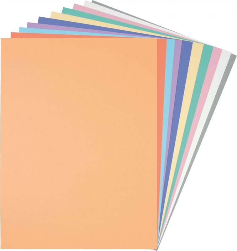 Tonpapiersortiment pastell 130 g/m² 50x70cm