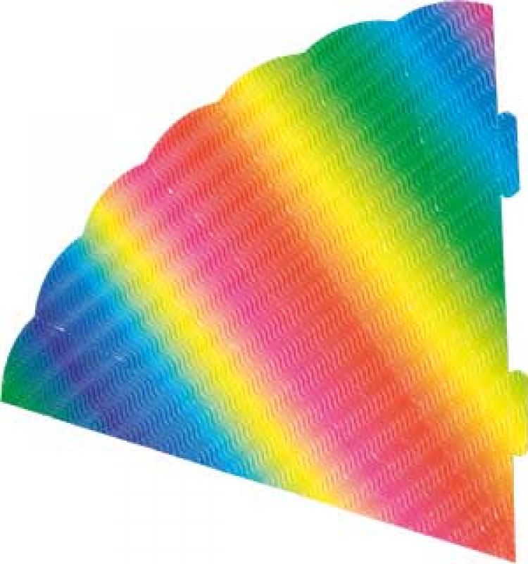 3D-Geschwistertütenrohling regenbogen