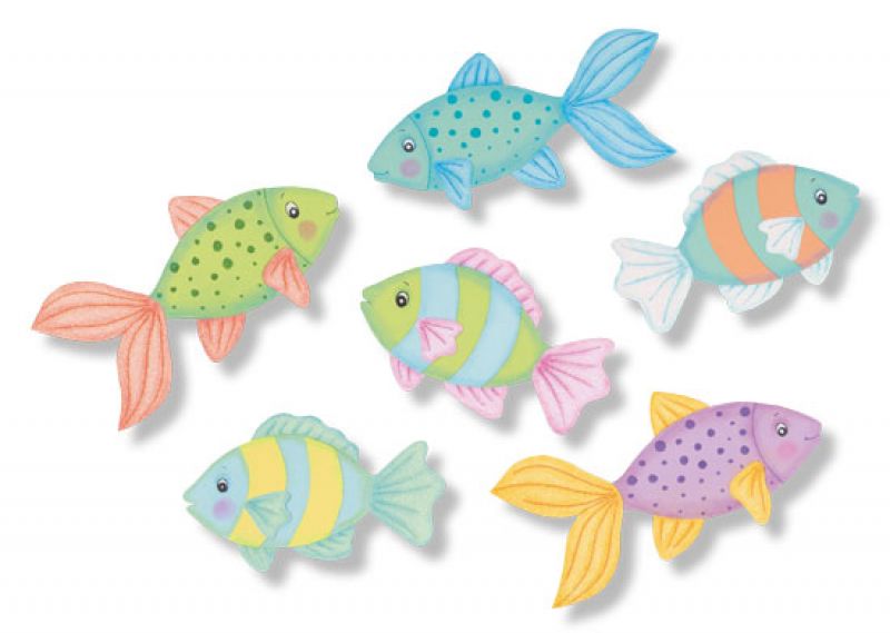Kreativpaket Pastellige Glitzerfische