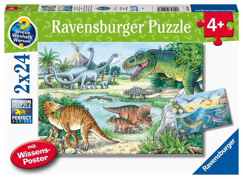 Puzzle Saurier und ihre Lebensräume