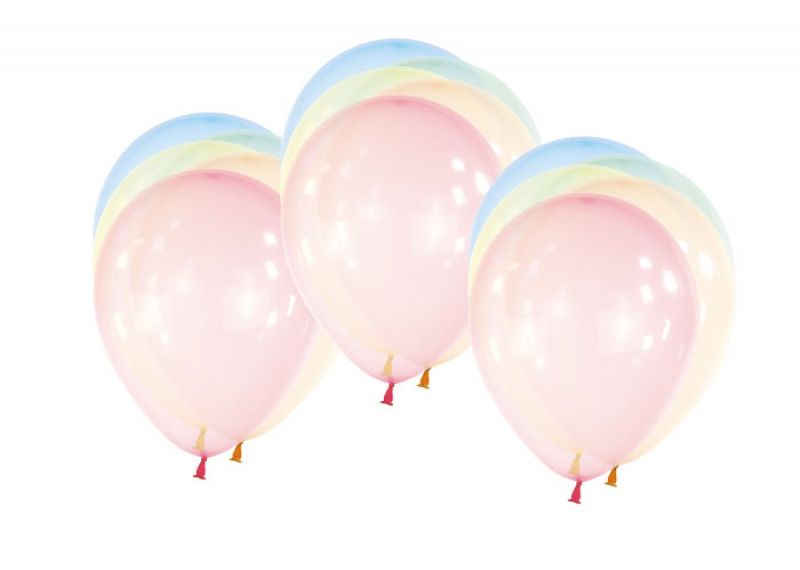 Luftballon pastell transparent