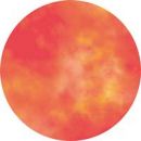 Laternenzuschnitt rund Nebel orange