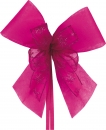Schultütenschleife pink mit Glitter