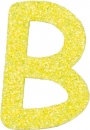 Glitterbuchstabe B gelb