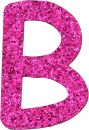Glitterbuchstabe B pink