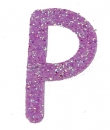 Glitterbuchstabe P flieder
