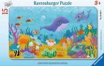 Rahmenpuzzle Tierkinder unter Wasser