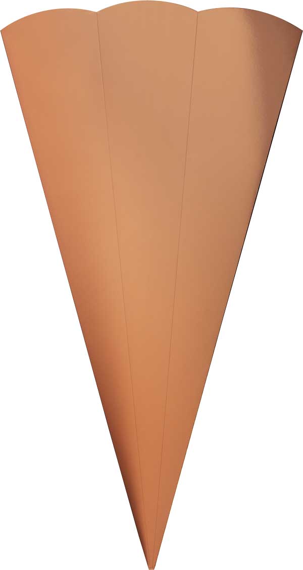 Metallic Schultütenrohling rotgold