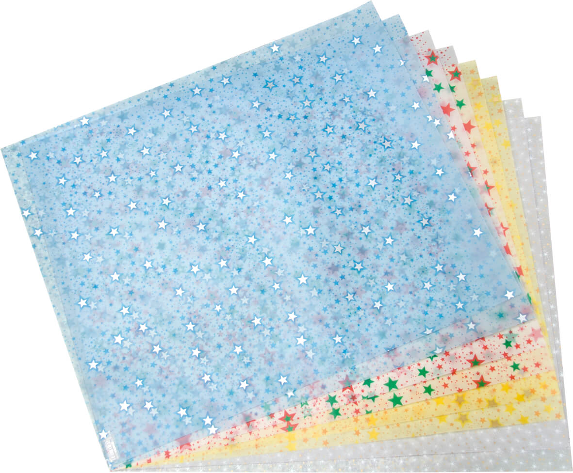 Transparentpapiersortiment Sternchen