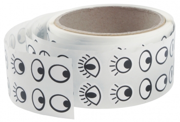 Klebeaugensortiment schwarz + weiß