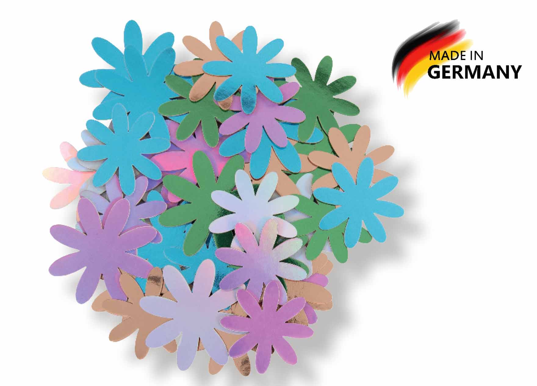 Metallic Kartonsortiment Blumen