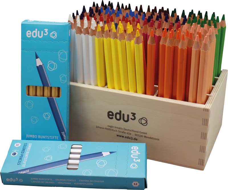 Jumbo 180 Stück in 15 Farben sortiert