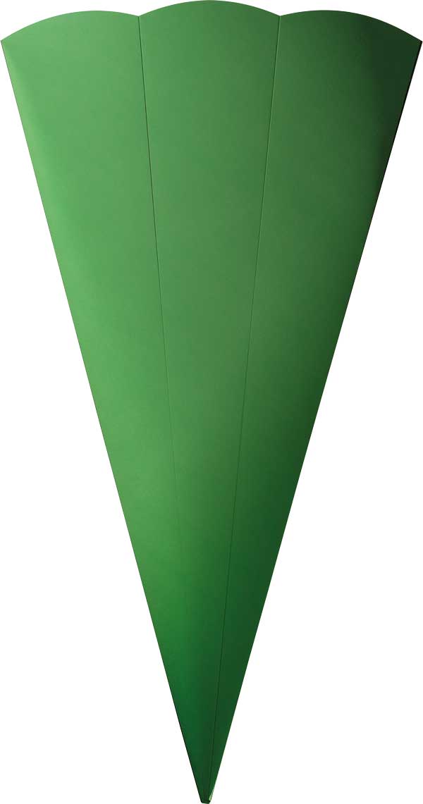 Metallic Schultütenrohling grün