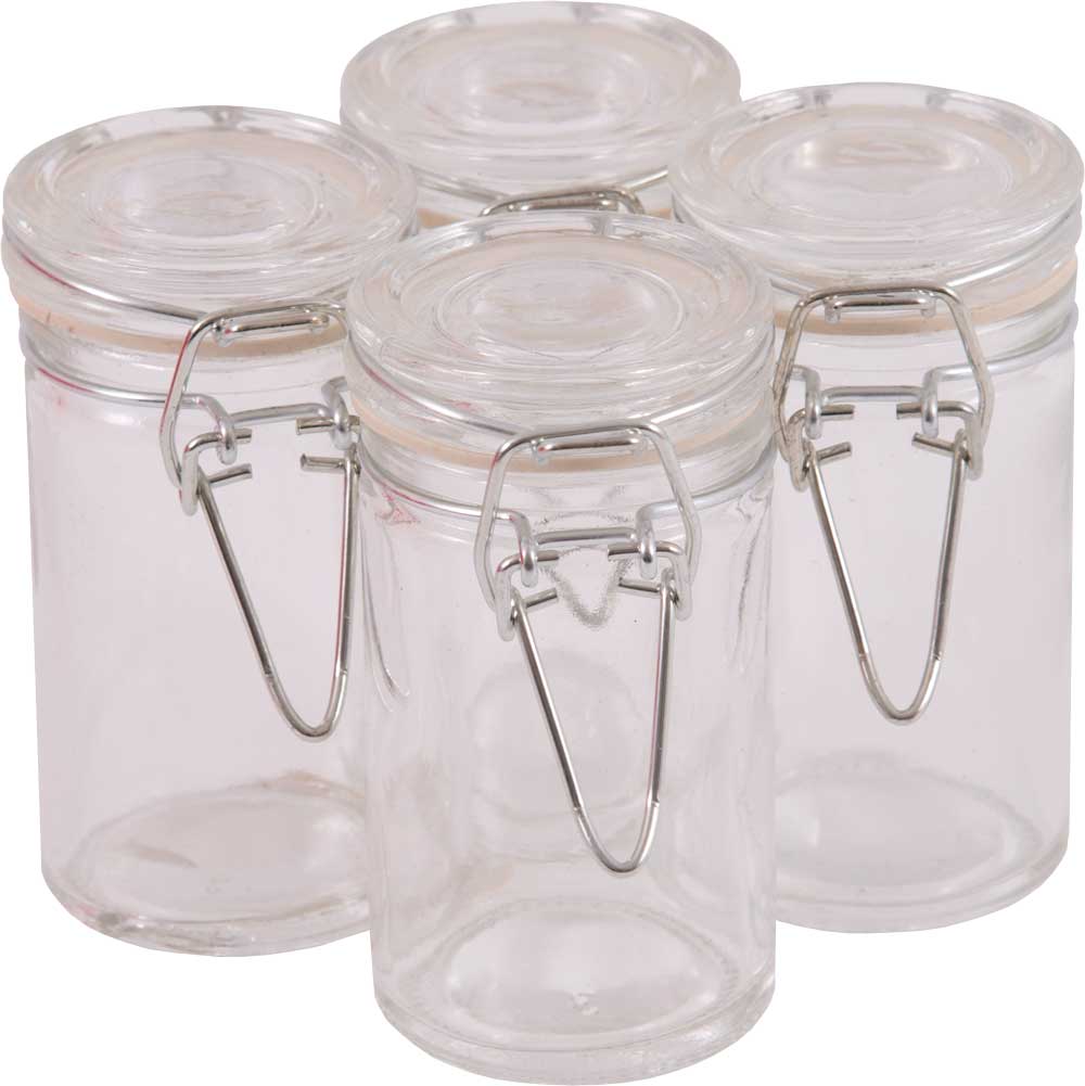 Dekoglas mit Bügelverschluss 4 Stück