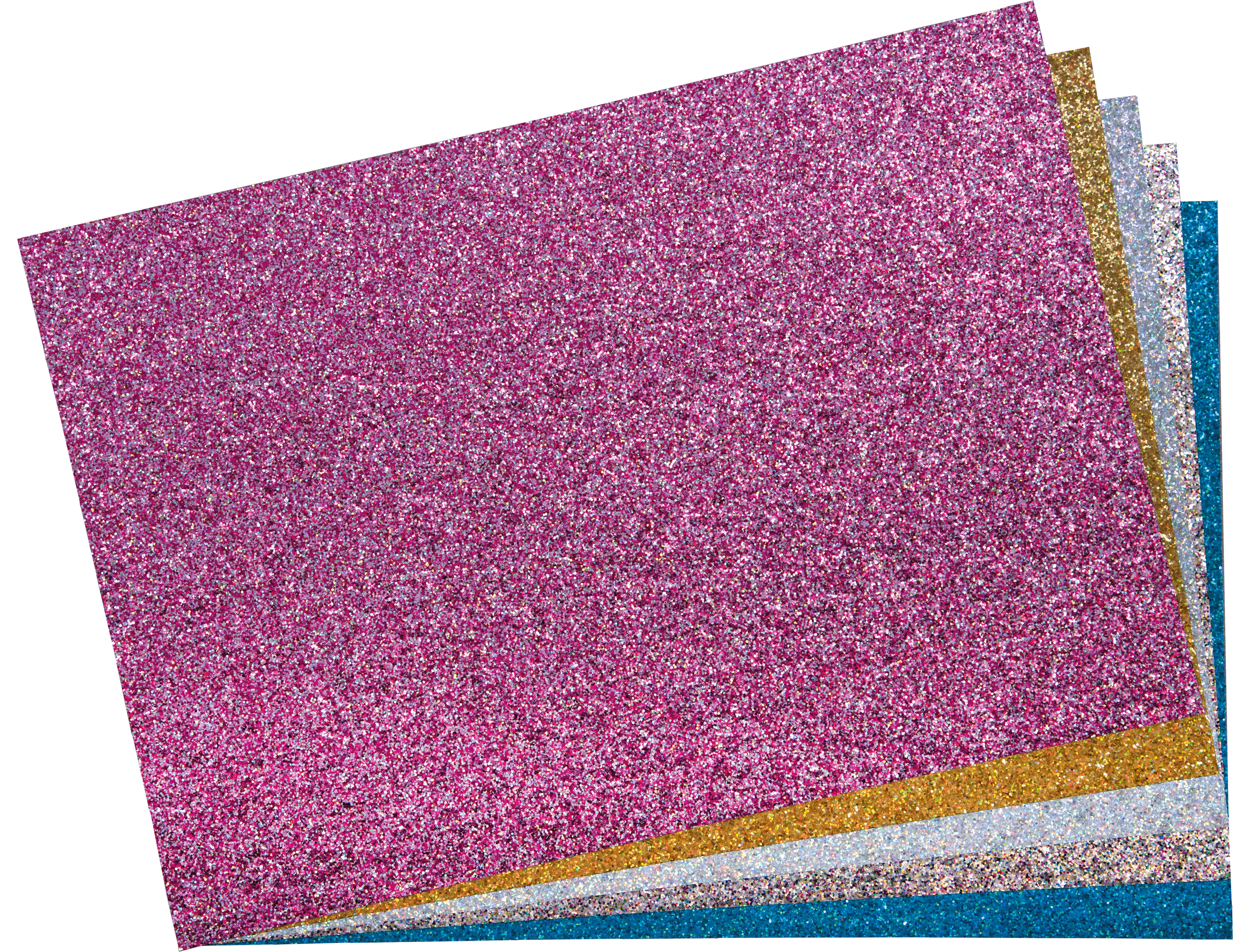 Glitterkartonsortiment grob