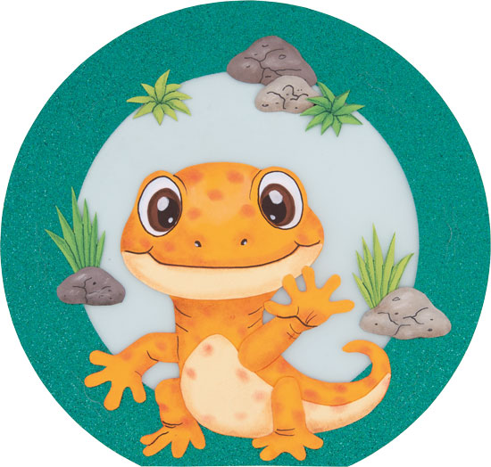 Glitter Laternen Bastelset Leander Salamander