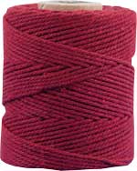 Makrameekordel weinrot, 80% Baumwolle