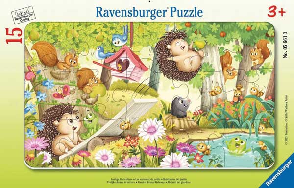 Rahmenpuzzle Lustige Gartentiere