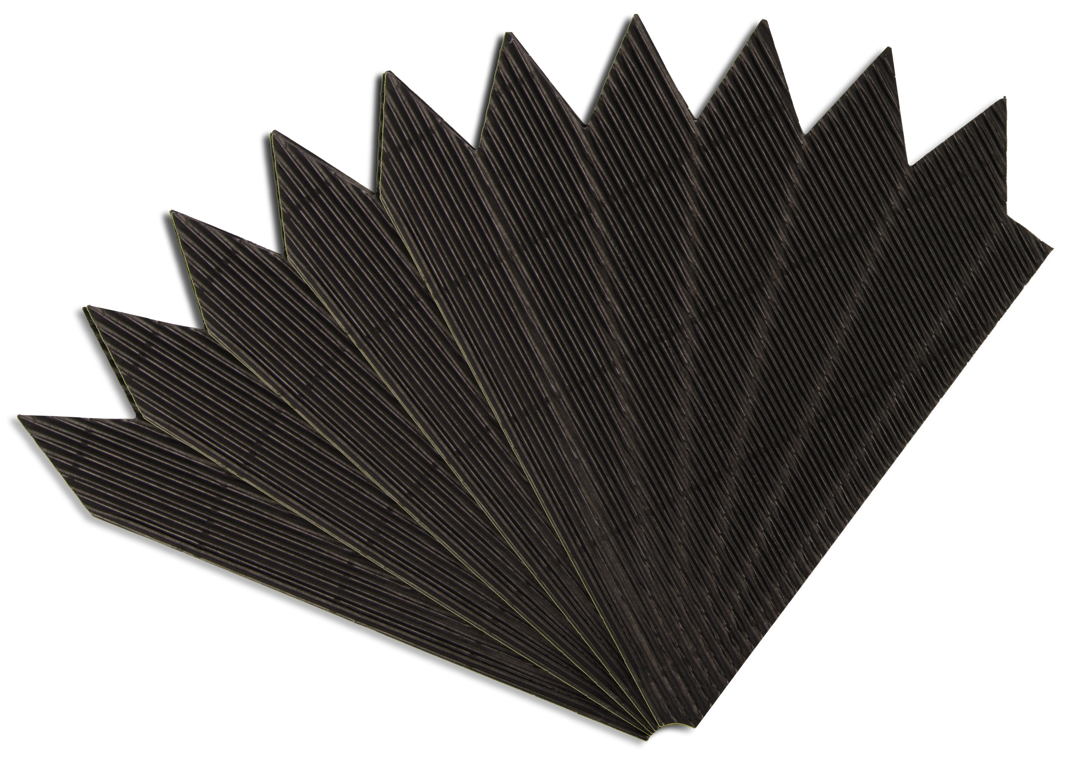 Schultütenspitzen schwarz, 5 Stück