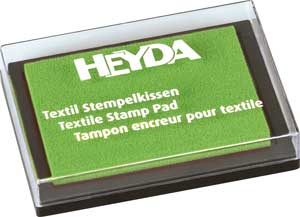 Textil Stempelkissen grün