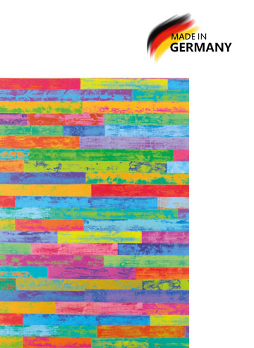 Transparentpapier Holz bunt