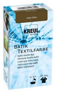 Batik Textilfarbe dark olive
