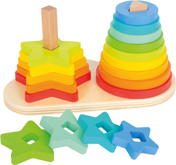 Steckspiel Regenbogen 19 Teile