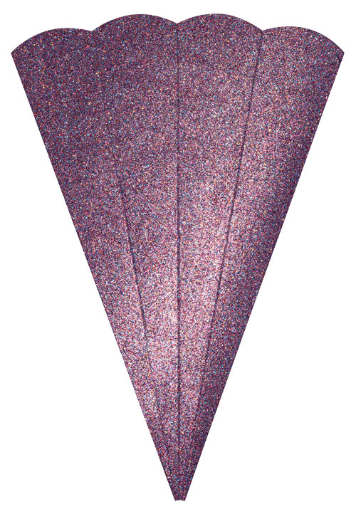 Glitter Geschwistertütenrohling multi