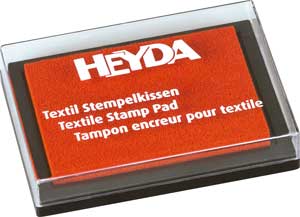 Textil Stempelkissen orange