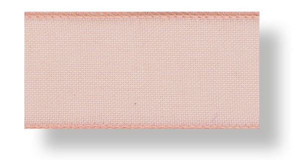 Drahtband Leinenstruktur 40 mm apricot