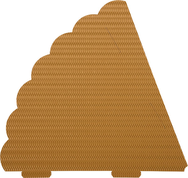 3D Geschwistertütenrohling gold