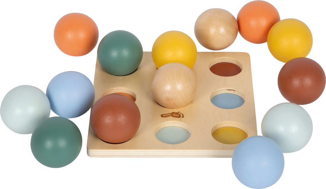 Montessori Sortierspiel mit Kugeln 15 Teile