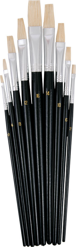 Borstenpinselset 9 Stück sortiert SALE
