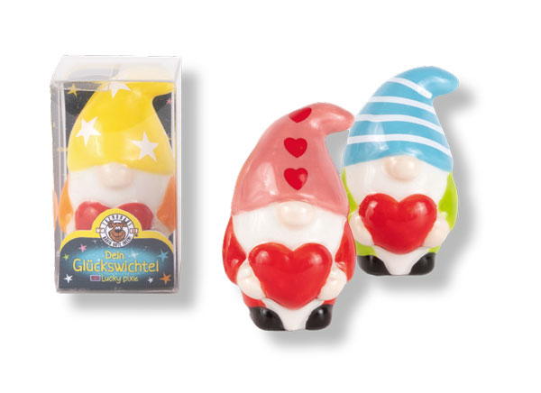 Herzwichtel sortiert aus Keramik SALE