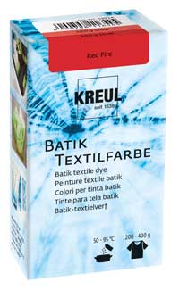 Batik Textilfarbe red fire
