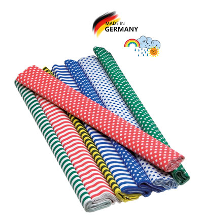 Aquarola Feinkrepp Streifen & Punkte, 8 Stück