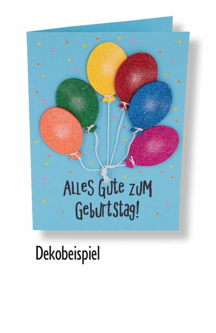 Glitterluftballons 24 Stück sortiert