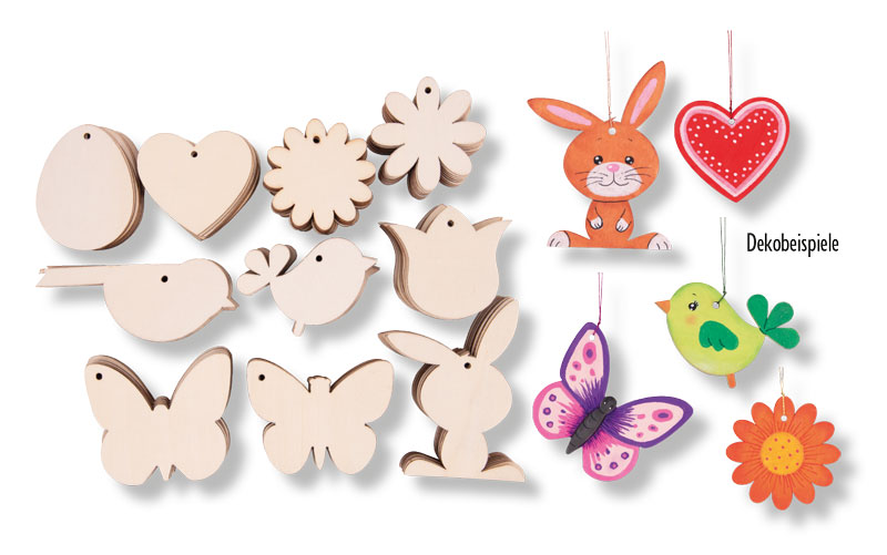 Frühlingsmotive zum Hängen, 100 Stück