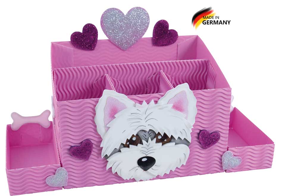 Schreibtischbox Bastelset Hund