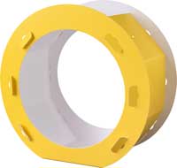 Laternenrohling rund gelb, 5 Stück