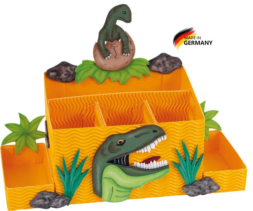 Schreibtischbox Bastelset Dinosaurier