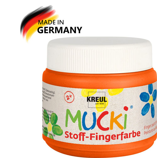 Mucki Textilfingerfarbe orange, 150 ml