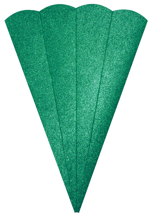 Glitter Geschwistertütenrohling grün