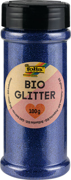 Glitter 100g mit Streukappe, blau