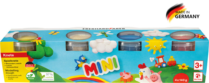 Spielknete Kids Basisfarben, 4 x 140 g